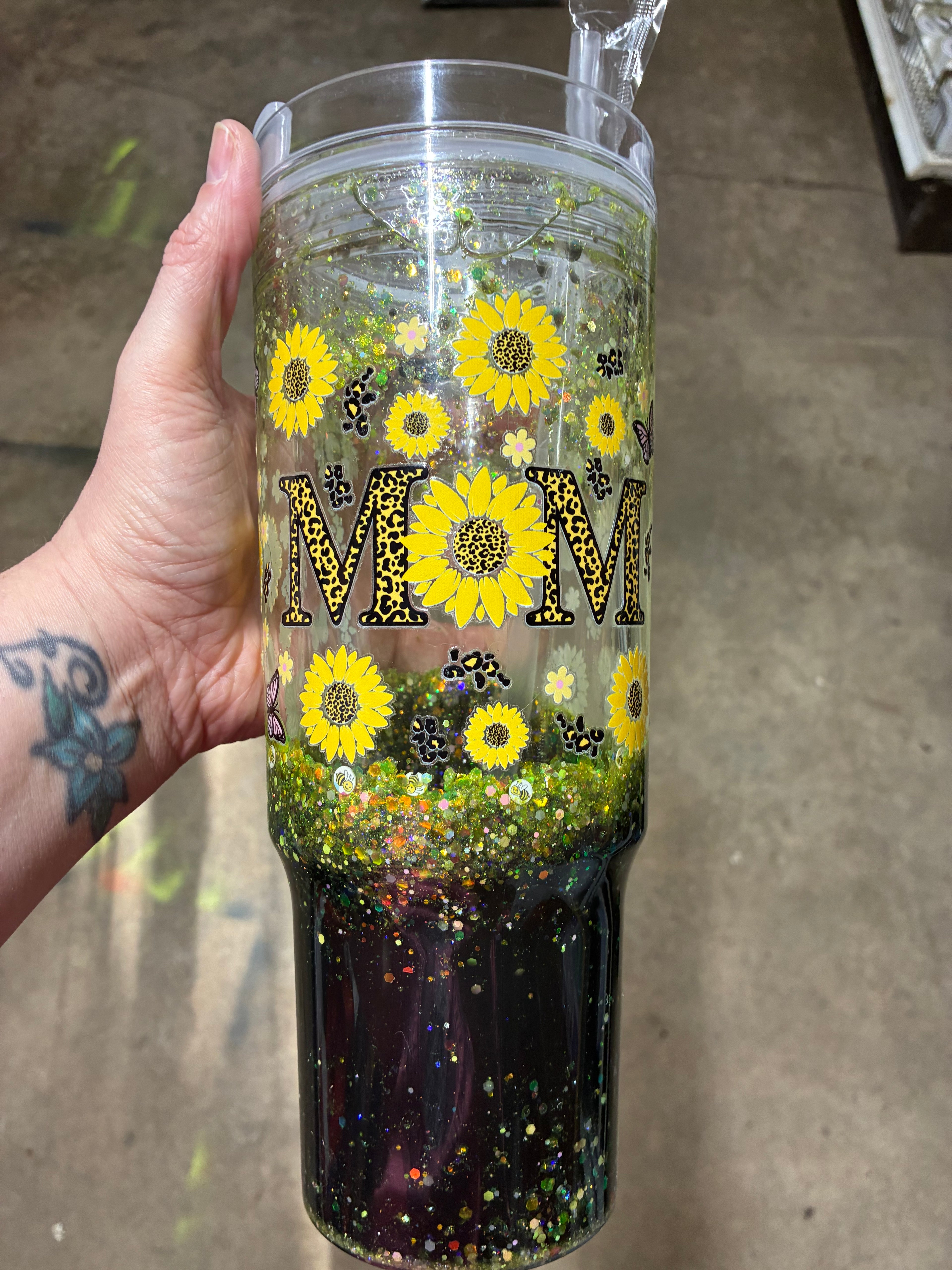 40oz Sunflower 🌻 Mom cup