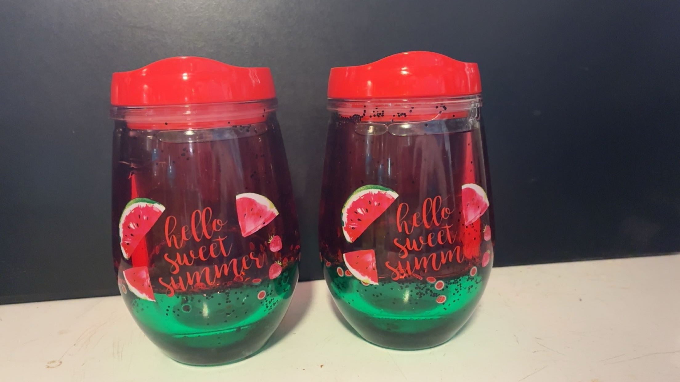 Hello Sweet Summer Wine glass set